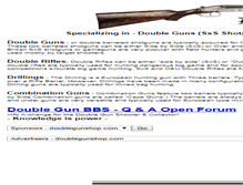 Tablet Screenshot of doublegunshop.com